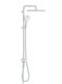 Душевая система Grohe Tempesta Cosmopolitan System 250 Cube Flex, хром (26694000), Хром