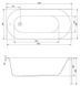 Ванна акриловая Cersanit Octavia 170x70 см с ножками PW01