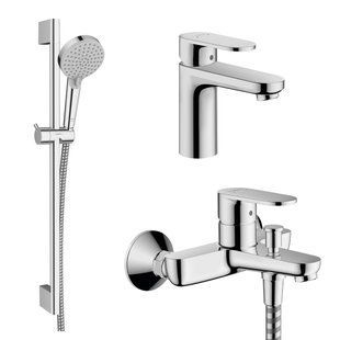 Hansgrohe VERNIS BLEND набір змішувачів для ванни, раковина 70 (71550000+71440000+26275000)