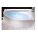 SPRING ванна асиметрична 170*100 см, права, біла, з ніжками