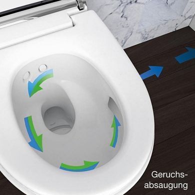 Підвісний унітаз-біде Geberit AquaClean MERA, білий альпін (146.214.11.1), Білий
