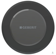 Система електронного управління змивом унітазу Geberit, живлення від мережі, подвійний змив, тип 10 ІЧ (115.956.14.6), Чорний