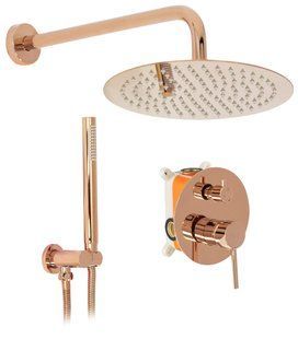 Душовий гарнітур прихованого монтажу REA LUNGO ROSE GOLD + BOX