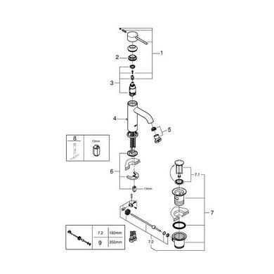 Grohe Essence Смеситель однорычажный для раковины S-Size (23589001)