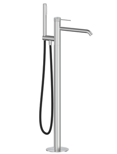 Смеситель для ванны напольный KFA Armatura MOZA 316L Сталь 5045-510-22, Нержавеющая сталь