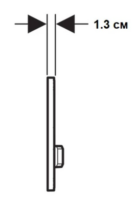 Кнопка змиву Geberit Sigma50, бiлий/чорний хром (115.671.11.2)