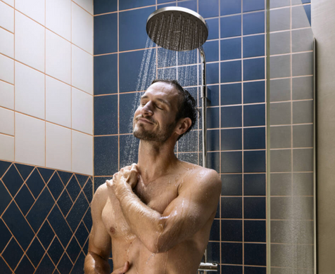 Душевая система с термостатом HANSGROHE ACTIVERA S 240 1jet EcoSmart Showerpipe, хром (28078000), Хром