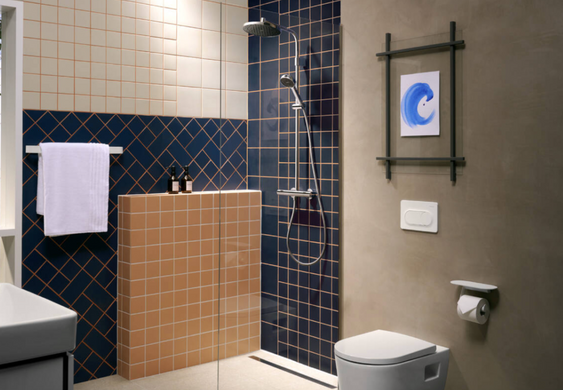 Душевая система с термостатом HANSGROHE ACTIVERA S 240 1jet EcoSmart Showerpipe, хром (28078000), Хром