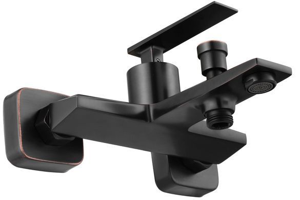 Змішувач для ванни REA ROMANO OLD BLACK настінний