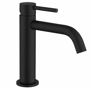 Смеситель для раковины Devit Flow 550534B, черный матовый, Черный
