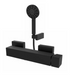 Змішувач для душу GRB Black 60325601 чорний, Чорний