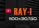Полотенцесушитель Золото Ray-I 1100х30 TR таймер-регулятор