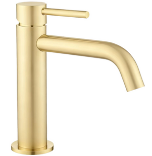 Смеситель для раковины Devit Flow 550534BG brushed gold, Золото