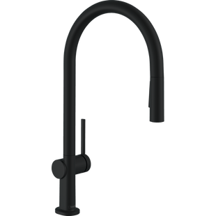 Змішувач Talis 210 2jet кухонний з витяжним виливом Sbox (72801670) Black Matt