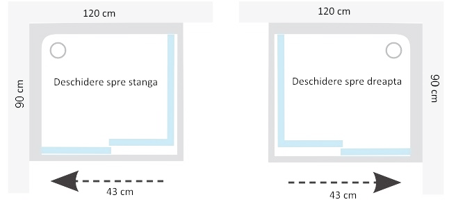 Душова кабіна ліва (Профіль сатин) Ravak Matrix MSDPS-120/90 L (0WLG7U00Z1)