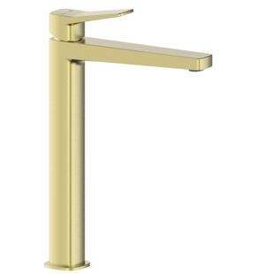 Змішувач для раковини KFA Armatura MALAGA Brushed Gold PVD 4522-712-31 високий, Золото