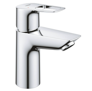 Змішувач для умивальника Grohe BauLoop S-Size одноричажний, без донного клапана, хром (23337001), Хром