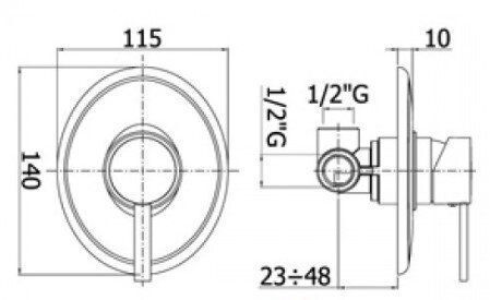 Змішувач Paffoni Berry (BR BOX010 CR)