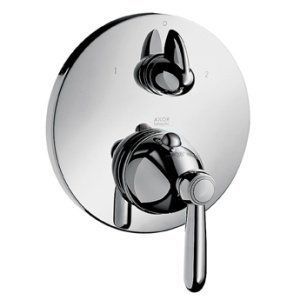 Змішувач Axor Carlton 17720090 для душу термостатичний зовнішня частина хром/золото, Золото