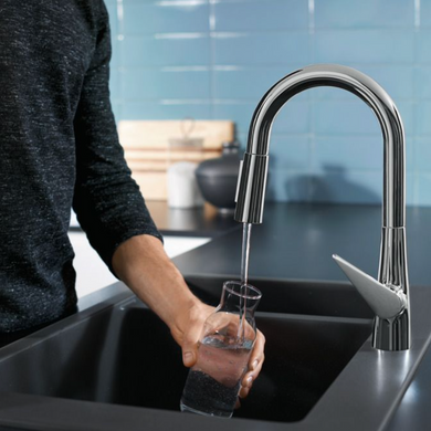 Змішувач для кухні з висувним виливом Hansgrohe Talis S (72815000), Хром