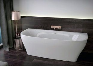 Knief Dream Wall ванна пристінна 180x80 см з панеллю та сифоном