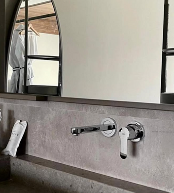 GROHE BauEdge 20474000 Смеситель для раковины со стены, Хром