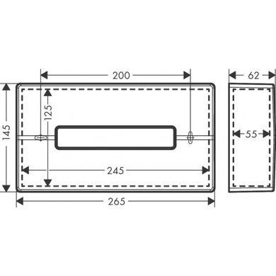 Контейнер для полотенец Hansgrohe AddStoris, Matt Black (41774670)