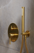 Душова система для ванни матовое Золото KFA Armatura MOZA 5039-501-31-836 прихованого монтажу, Золото