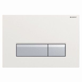Клавіша Geberit Sigma 40 115.600.SI.1 із вбудованою системою видалення запаху, біле скло