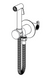 Гигиенический душ Paffoni new BIDET KIT с запорным смесителем, сталь (ZDUP128ST), Нержавеющая сталь