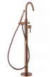 Смеситель для ванны напольный KFA Armatura MOZA Brushed Rose Gold 5035-510-34