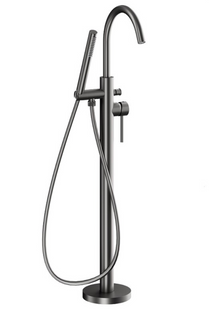 Смеситель для ванны напольный KFA Armatura MOZA Gun Metal Grey 5035-510-61, графит