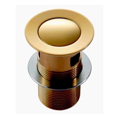 Донный клапан Imprese с функцией Клик-клак для раковины (Золото), Золото