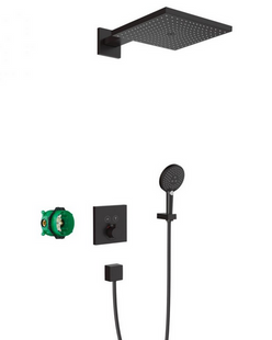 Душовий комплект Hansgrohe Raindance E/ShowerSelect E 7в1, matt black (27939670), Чорний