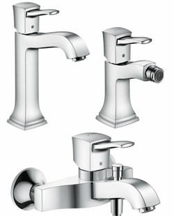 Hansgrohe Metropol Classic набір змішувачів для ванни, раковина, біде (31302000+ 31340000+ 31320000)