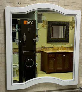 Зеркало MERCURY ММЕ020000 900х1000 мм, белый с патиной