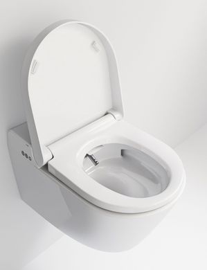 Черный матовый унитаз с функцией биде GSI WCLEAN Swirlflush, Черный