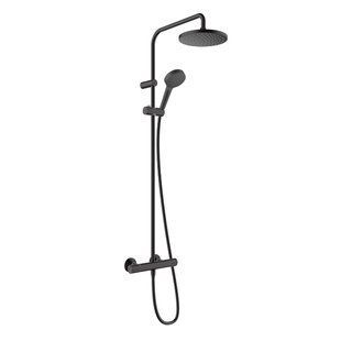 Душова система Hansgrohe Vernis Blend Showerpipe 200 1jet із термостатом, чорний матовий (26276670)