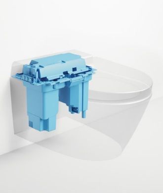 Черный матовый унитаз с функцией биде GSI WCLEAN Swirlflush, Черный