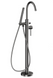 Смеситель для ванны напольный KFA Armatura MOZA Gun Metal Grey 5035-510-61, графит