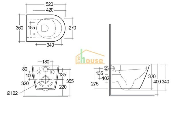 Інсталяція Schell 4в1+ Безободковий унітаз RAK Ceramics Resort з сидінням Slim (soft close)