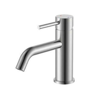 Смеситель для раковины Devit Flow 550547N никель матовый, Нержавеющая сталь
