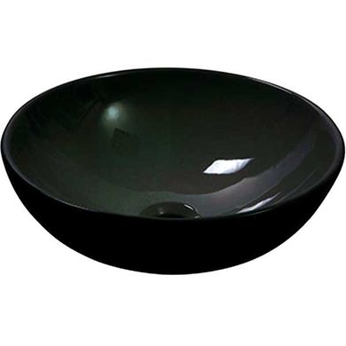 Раковина круглая Newarc Countertop 42 см черная 5010B, Черный