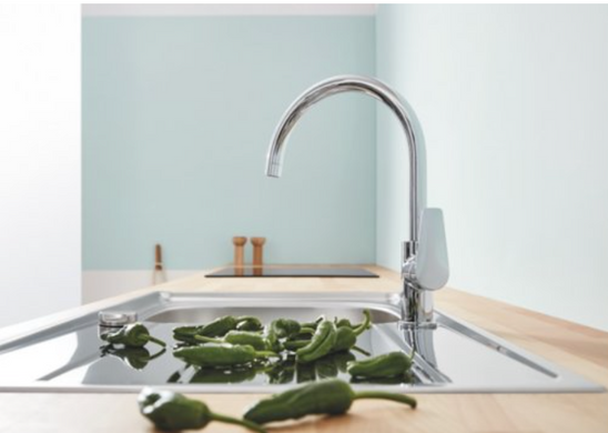 Змішувач для кухні Grohe BauEdge, хром (31233001), Хром