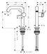 Змішувач Tecturis S 150 Fine CoolStart для умивальника без донного клапана, Matt White (73341700), Білий