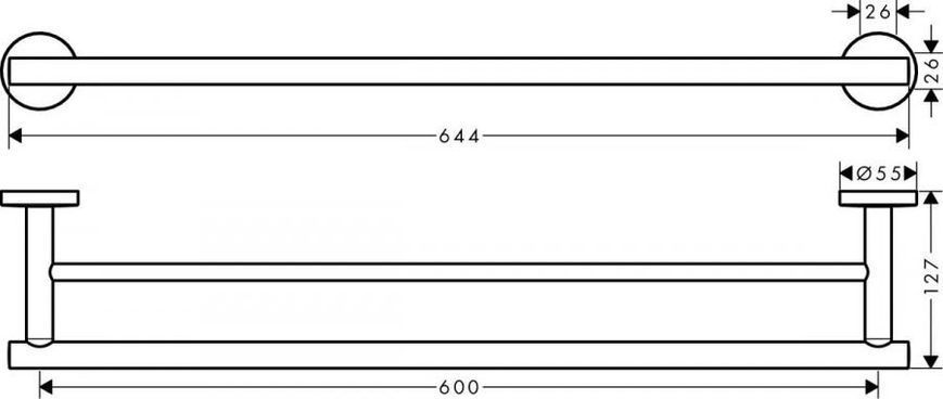 Рушникотримувач Hansgrohe Logis Universal (41712000)