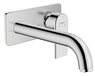 Змішувач для умивальника настінний Hansgrohe Vernis Shape 205 мм, хром (71578000), Хром