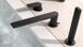 Врезной смеситель для ванны черного цвета с ручным душем Tres Project-tres 21116101NM, Черный