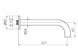 Излив для ванны GRB Bath spout (058116) 153мм, Хром