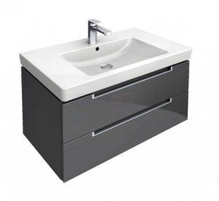 Villeroy & Boch Subway 2.0 тумба под раковину 787 x 420 x 449 mm, 2 выдвижных модуля, цвет серый глянец A68900FP
